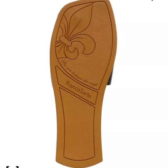 Franco Sarto Capri Slide Sandals Black -9 - Picture 5 of 8